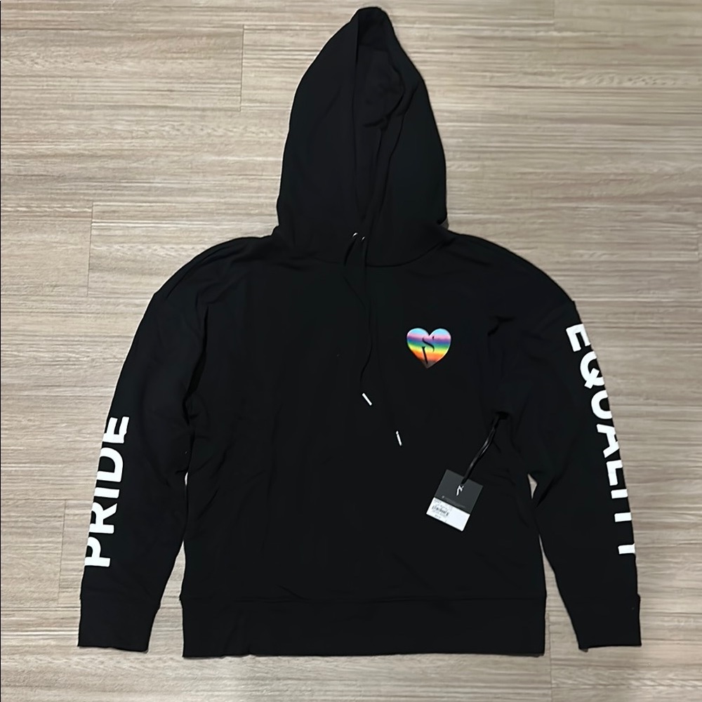 Black Equality Hoodie with Heart Design